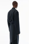 Alexander Wang black black wool mohair draped jacket