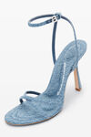 alexander wang dahlia 105 水洗牛仔布凉鞋 vintage light indigo