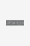 alexander wang logo headband in compact deboss medium grey melange