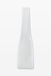 alexander wang ryan 透明罗纹针织小号手袋 white