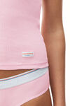 alexander wang 罗纹棉工字背心 light pink