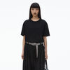 Alexander Wang black 黑色棉质平纹针织徽标 t 恤