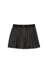 alexander wang crystal stripe boxer short in silk black