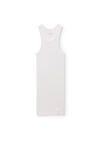Alexander Wang white 罗纹棉女士工字背心连衣裙