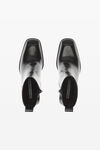 Alexander Wang black throttle 95 毫米皮革踝靴
