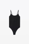 Alexander Wang black cami bodysuit in ribbed jersey
