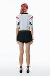 Alexander Wang white/red graphic logo top