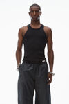 Alexander Wang black 滚边运动长裤