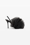 alexander wang pom 105 slingback in mesh/satin black