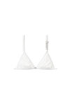 alexander wang 水晶徽标比基尼上衣  white