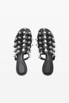 Alexander Wang black rexa 皮质网格拖鞋