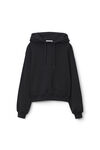 alexander wang 硬挺毛圈布连帽衫 black