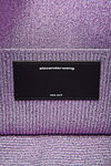alexander wang ryan 金属罗纹针织小号手袋 unicorn