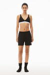 Alexander Wang black cotton relaxed-fit short