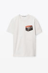 alexander wang nouveau riche 字样密织平纹针织 t 恤 gunsmoke