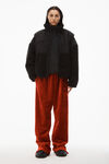 alexander wang 拷花丝绒运动裤 red
