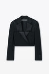 Alexander Wang black 双排扣礼服式短款西装外套