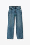 Alexander Wang vintage medium indigo ez 中腰直筒牛仔裤