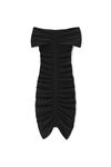Alexander Wang black off-shoulder ruched dress