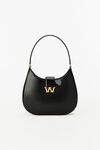alexander wang w legacy large hobo in leather black