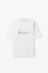 Alexander Wang white white cotton oversized logo t-shirt