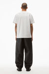 alexander wang 密织平纹针织布 ny skyline 图案 t 恤 light heather grey