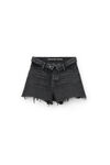 alexander wang bite flip shorts grey aged