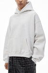 Alexander Wang vintage heather grey 密绒连帽衫