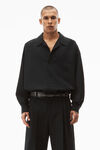 alexander wang dress shirt in wool blend tailoring black