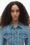 Alexander Wang vintage light indigo denim minidress in cotton