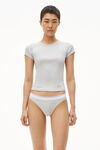 alexander wang 罗纹棉短袖 t 恤 heather grey