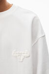 alexander wang 日本平纹针织 beefy 图案运动衫 white