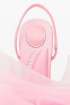 alexander wang pom 105 slingback in mesh/satin prism pink