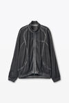 Alexander Wang washed fossil 网眼针织运动夹克