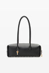 Alexander Wang black roux 黑色皮革中号单肩包