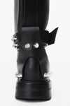 Alexander Wang black dixon 皮革过膝扣靴