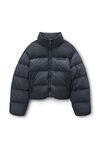 Alexander Wang washed graphite 石墨黑哑光尼龙羽绒夹克