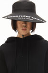 alexander wang 发泡徽标装饰硬挺毛圈布连帽衫 black