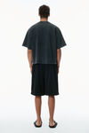 Alexander Wang washed black 电池徽标印花图案 t 恤