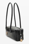 Alexander Wang black roux 黑色皮革中号单肩包