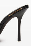 Alexander Wang black lucienne 105mm thong mule in smooth leather