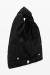alexander wang mini hobo in crystal satin black