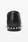 Alexander Wang black lina ballchain flat in smooth lambskin