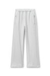 Alexander Wang light heather grey logo embroidered oversized sweatpants in heavy cotton terry