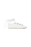 Vyolette Lace-Up Flat in Leather