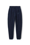 alexander wang puff logo sweatpant in glitter terry nine iron