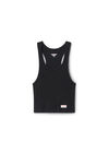 Crystal Hotfix Cropped Racer tank Tee