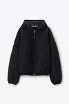 Alexander Wang black 徽标刺绣加大号棉质卫衣