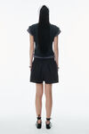 Alexander Wang black 棉质经典平角短裤