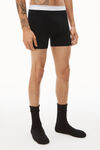 alexander wang boxer brief in ribbed jersey black
